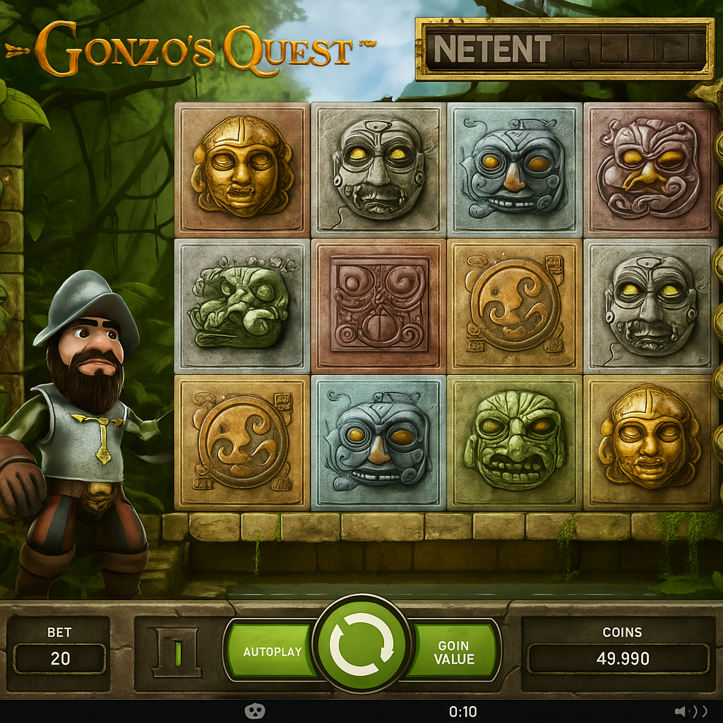 Casinado - Gonzo's Quest Slot Game - NetEnt